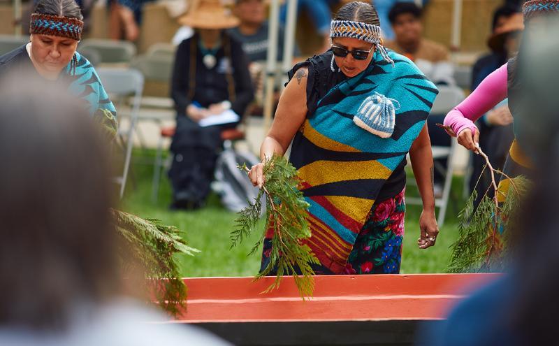 Awakening the canoe ceremony