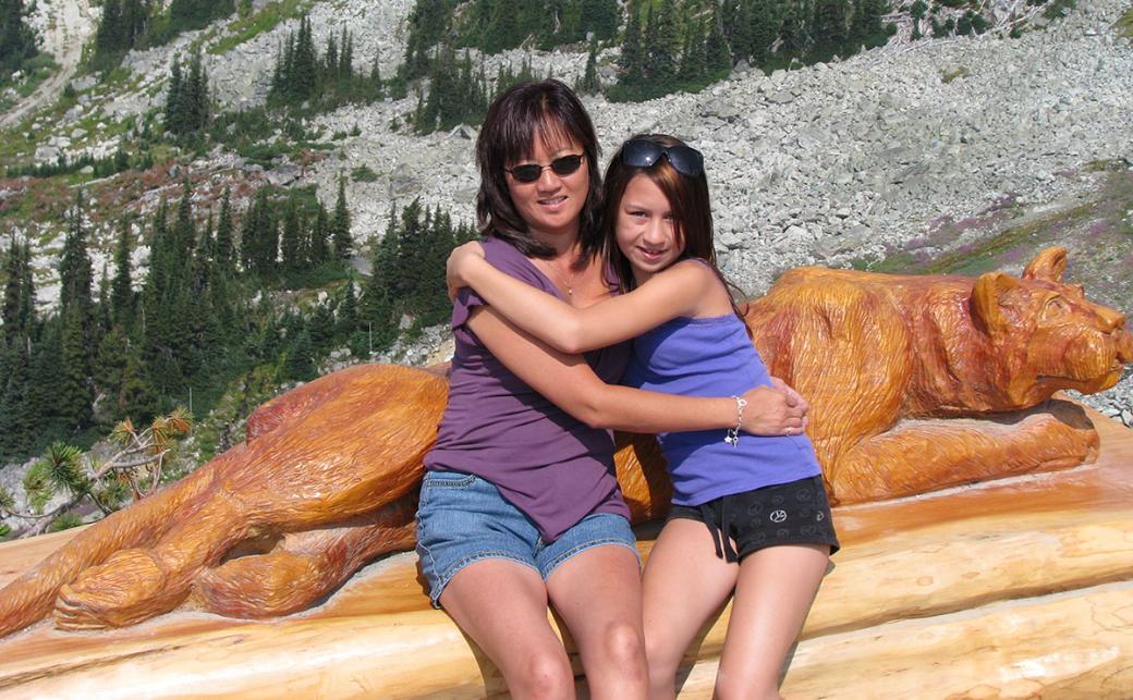 Carol Todd with her daughter Amanda Todd