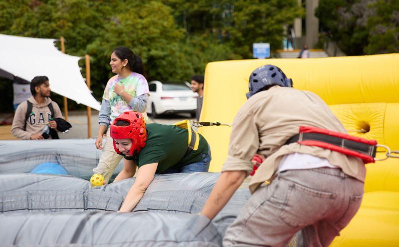 Nothing says fun like giant inflatable games