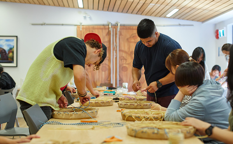 Students in workshop in Indigenous Student Services