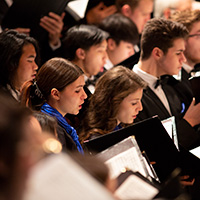 Promotional image for the BlueShore show CapU Choirs: In the Same Room