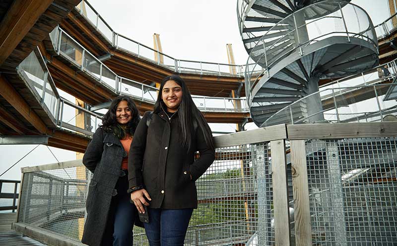 CapU students on a field trip to the Malahat Skywalk.