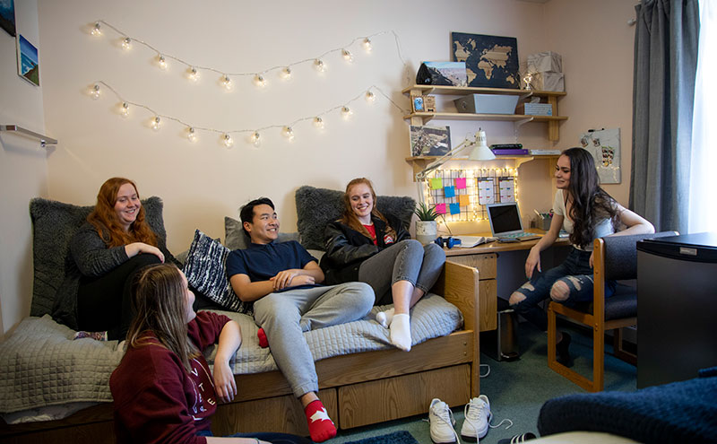 Students in CapU Residence