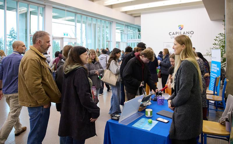Parents at recruitment event