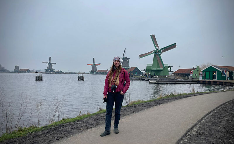 Baley Gagne-Nelson at the Netherlands Full-Term Exchange program