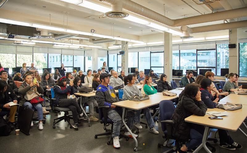 Prospective students at our Explore CapU Open House event at our stunning North Vancouver campus. Students got a feel for our vibrant, fun and supportive community where they had the opportunity to discover over 100 diverse programs.