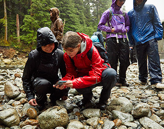 CapU students working in the Lower Seymour Conservation Reserve.