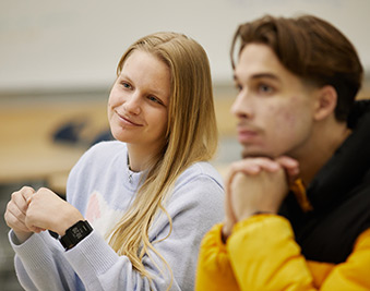 Bachelor of Business Administration students in a lecture.