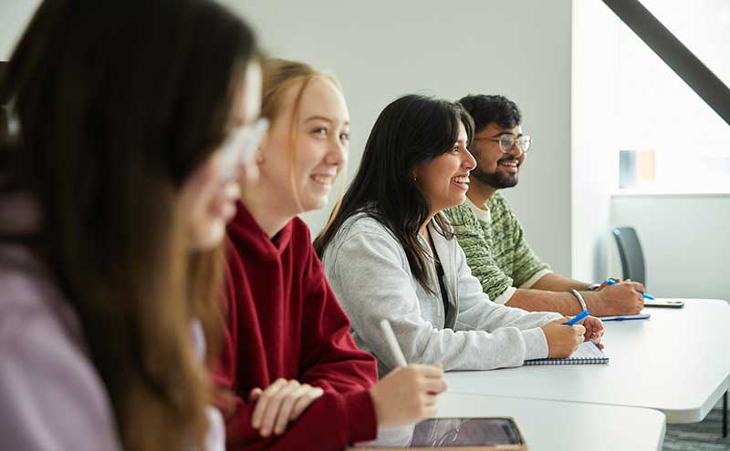 CapU students taking part in an academic advising session.