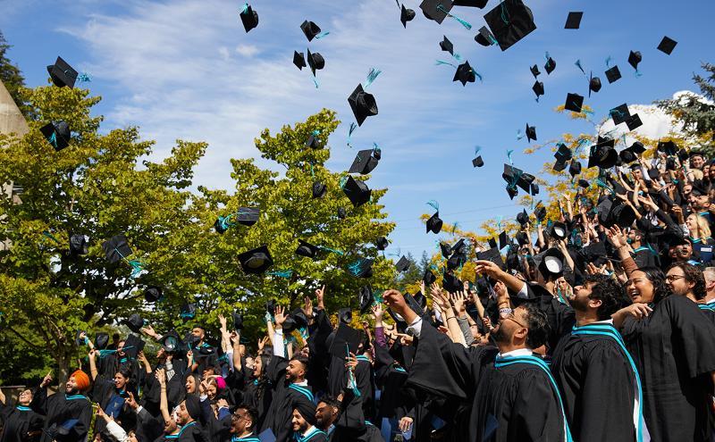 Students celebrating Convocation