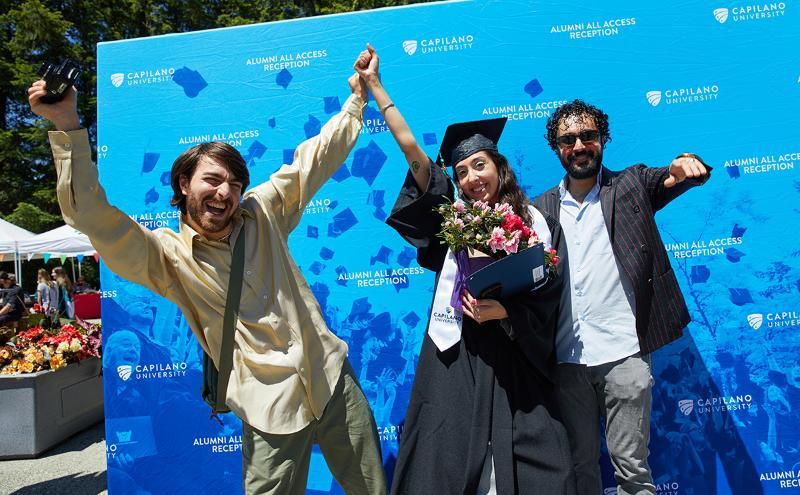 Students celebrating at Convocation